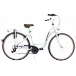 Mestský bicykel 28" Lavida Mahbike Sprick 6 prevodový hliníkový 18" Biela